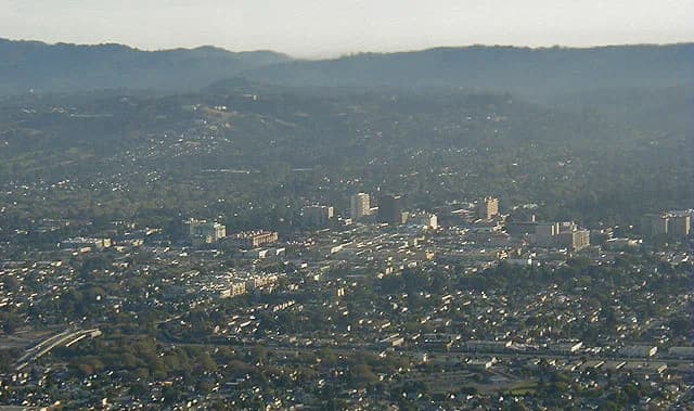 Aerial view of San Mateo